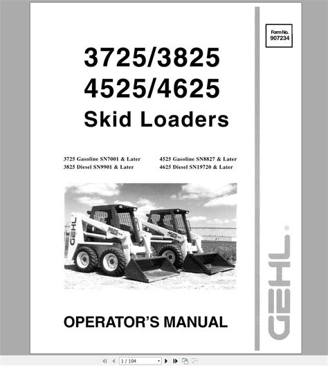 gehl skid steer parts manual online|gehl operators manual free download.